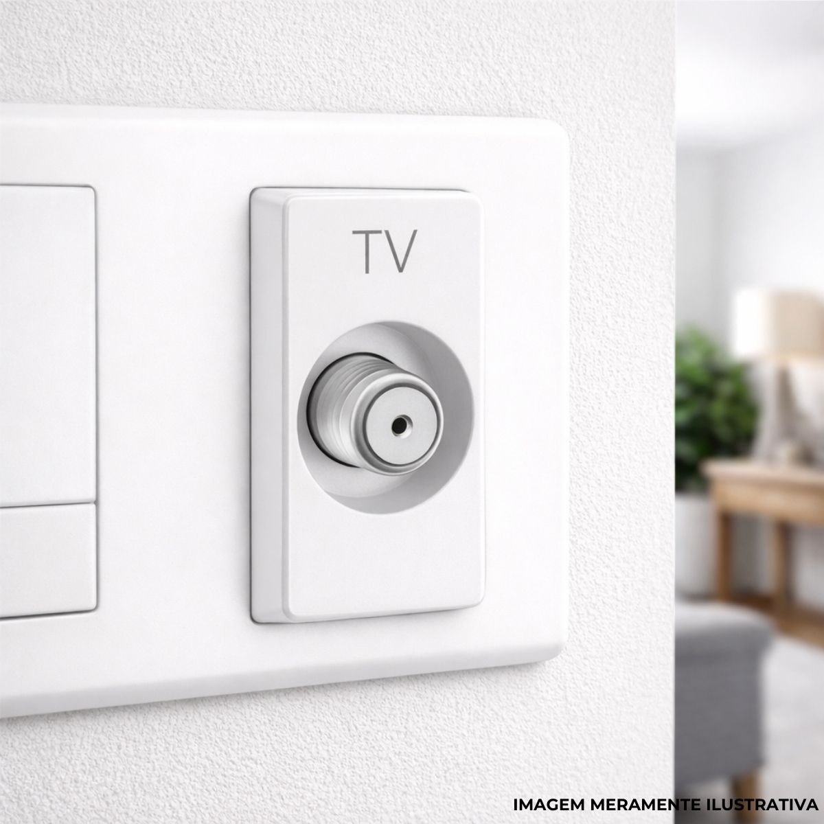 Modulo Tomada Antena Tv Coaxial 1 Mod Bc Zeffia