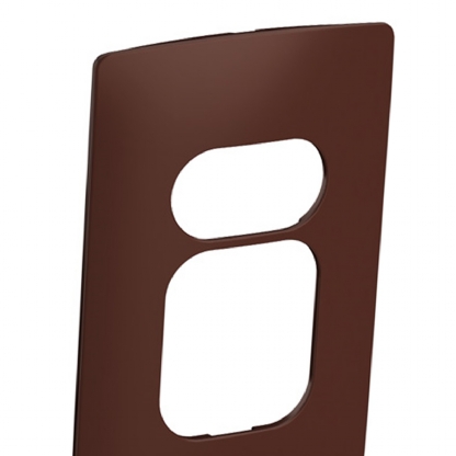 Placa Acabamento 2 Postos (1 Grande) Horizontal 4X2 Nereya Moscada - Pial