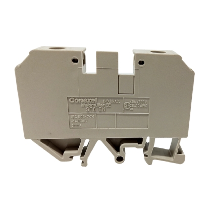 Conector Borne Passagem Terminal Olhal 2 Conexões 6,00mm 800V Bege ST6 BG-PARAF - Conexel