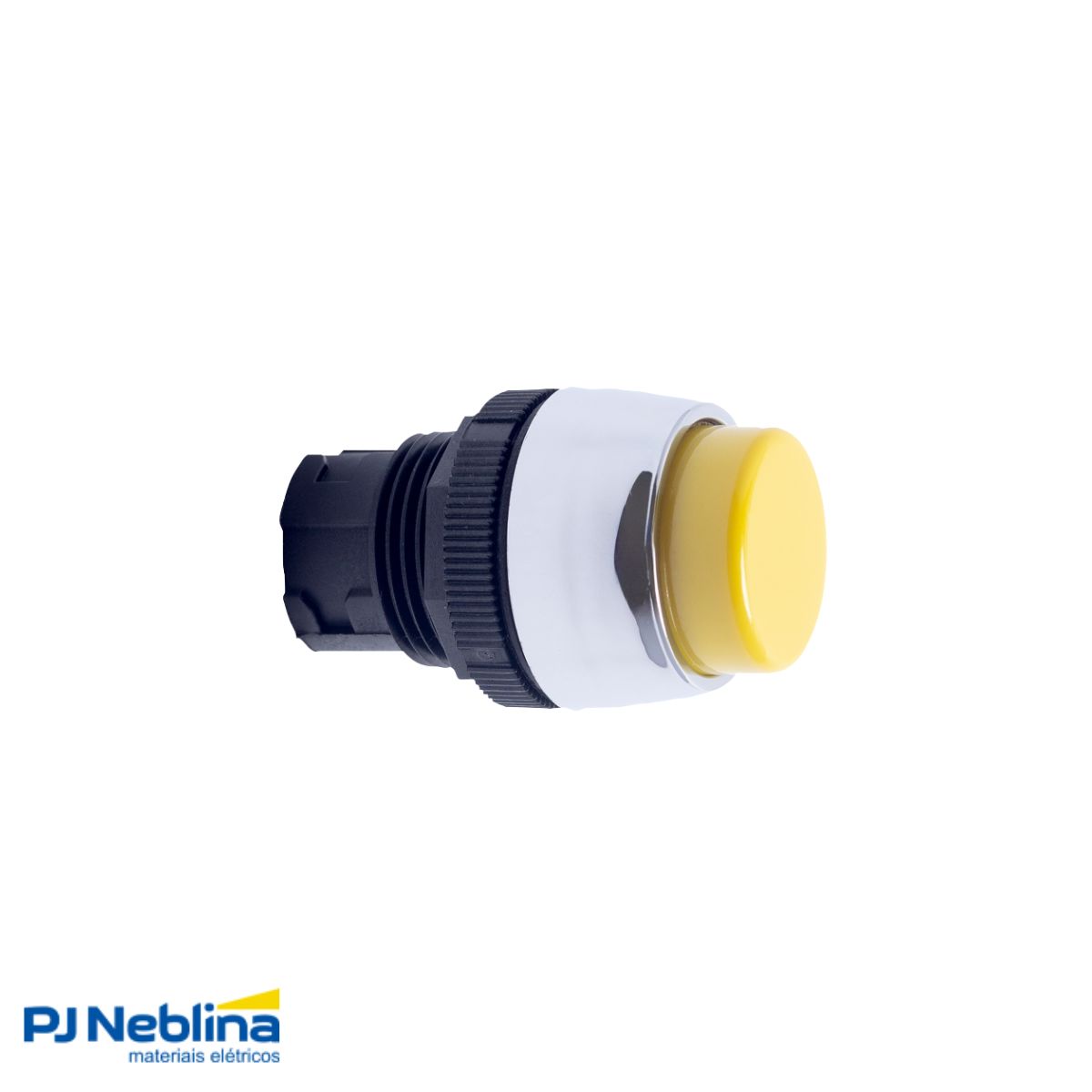 Botão Comando Pulsador Saliente Redondo 22 mm Plástico Amarelo - Ace Schmersal