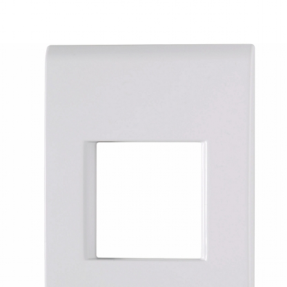 Placa Acabamento 2 Postos Horizontal 4X2 Com Suporte Liz Branco - Tramontina