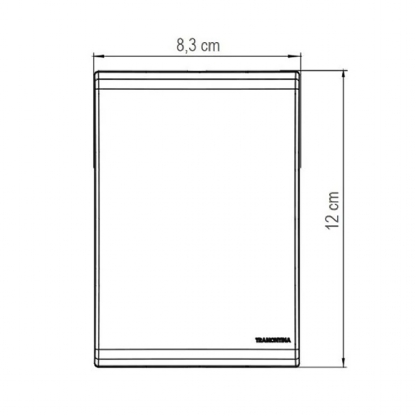 Placa Acabamento 2 Postos Horizontal 4X2 Com Suporte Liz Branco - Tramontina