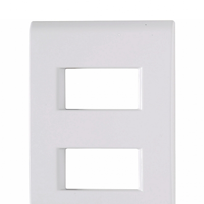 Placa Acabamento 2 Postos Horizontal4X2 Com Suporte Liz Branco - Tramontina