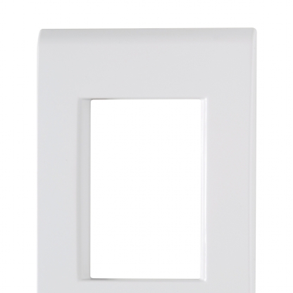 Placa Acabamento 3 Postos Horizontal 4X2 Com Suporte Liz Branco - Tramontina