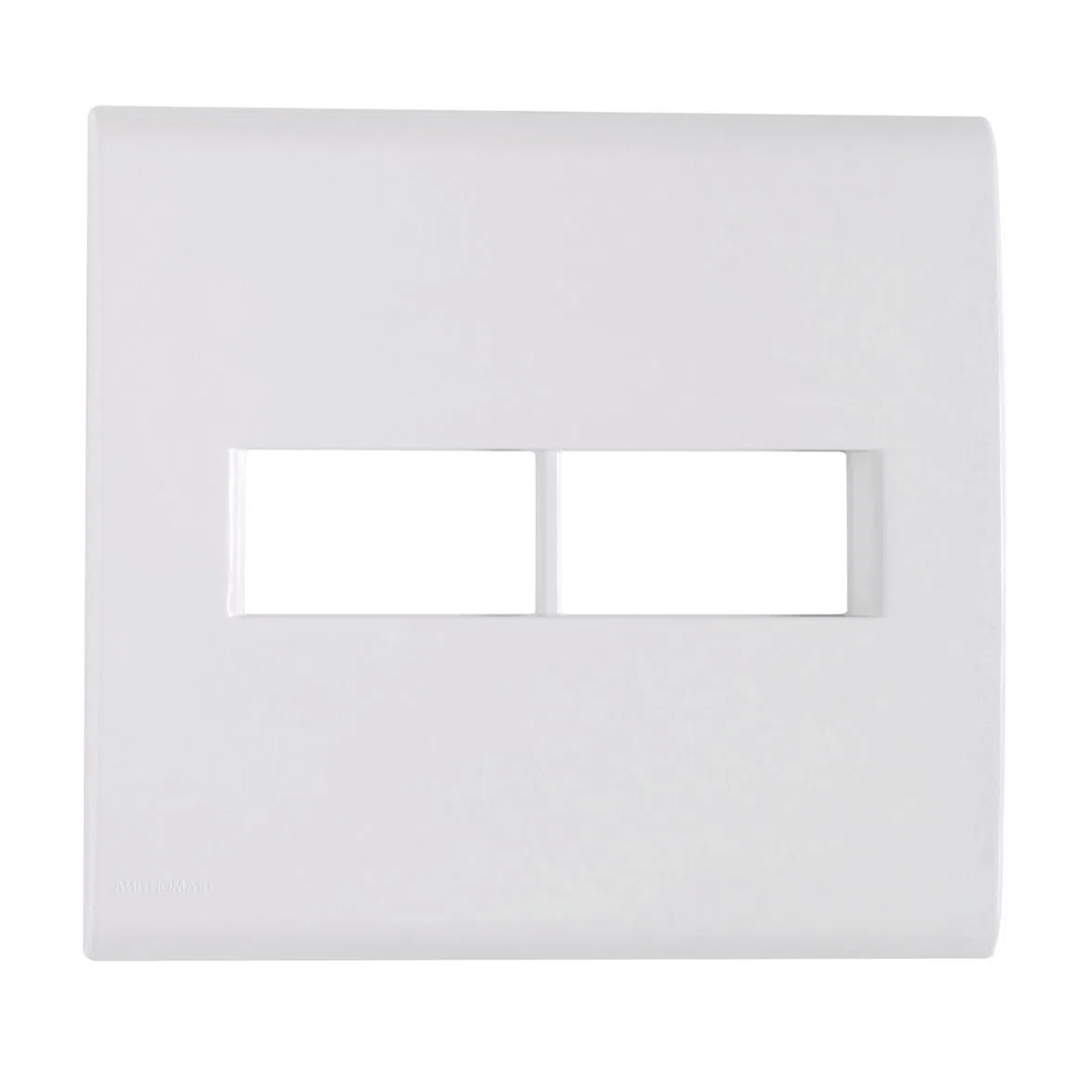 Placa Acabamento 4x4 2 Módulos 1+1 Postos Branco Com Suporte Liz - Tramontina