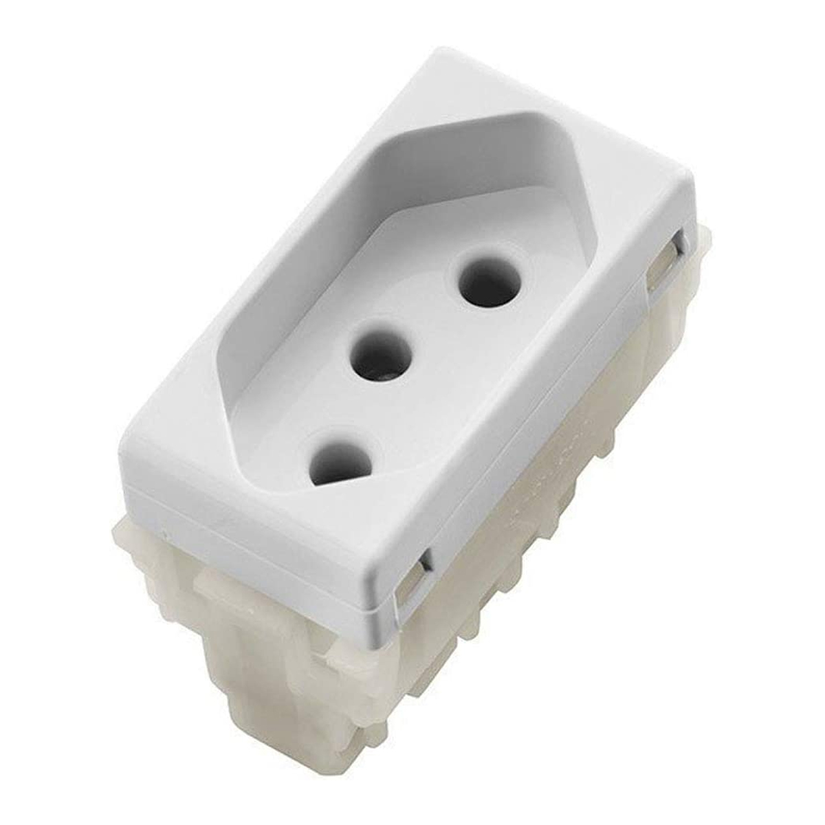 Módulo Tomada 10A Liz Lux2 Giz Tablet Lizflex Plastibox Branco - Tramontina