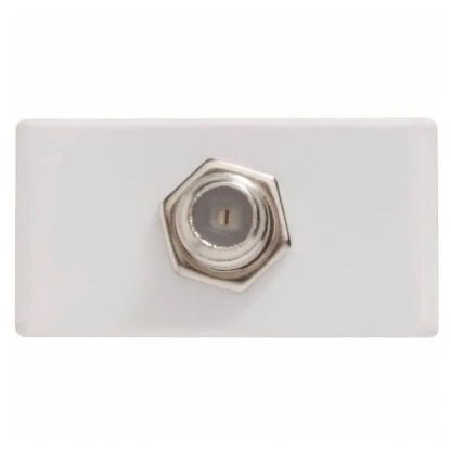 Módulo Tomada Antena TV Coaxial Liz Lux2 Giz Tablet Lizflex Plastibox Branco - Tramontina