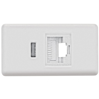 Módulo Tomada Telefone RJ11 2 Fios Liz Lux2 Giz Tablet Lizflex Plastibox Branco - Tramontina