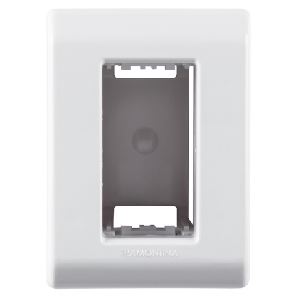 Caixa Sobrepor Lizflex Para 1 Módulo Branco - Tramontina