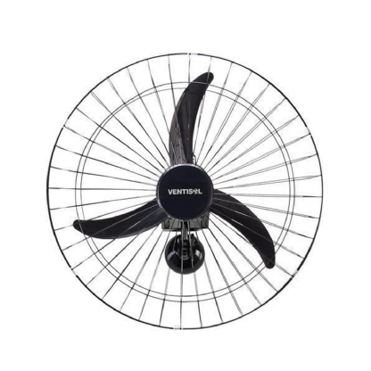 Ventilador Parede Premium Bivolt 200W 60cm Grade Metalica Preto - Ventisol