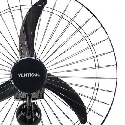 Ventilador Parede Premium Bivolt 200W 60cm Grade Metalica Preto - Ventisol