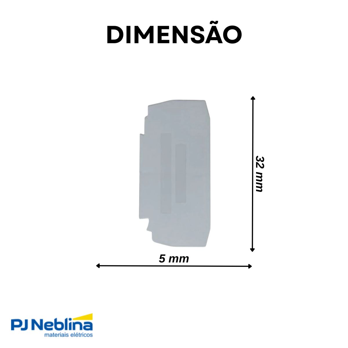 Tampa Conector Final Btwm2,5 Pvc Cinza - Weg
