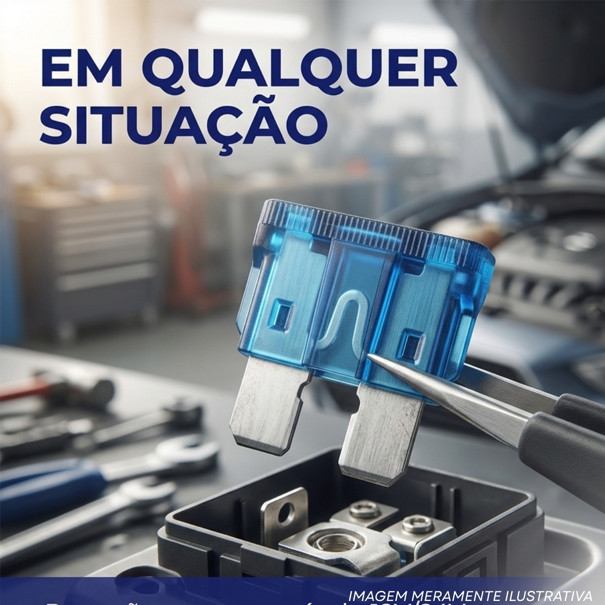 Fusível Automotivo Lamina 15A 32Vca/Cc Médio Azul ATC-15 - Bussmann Eaton
