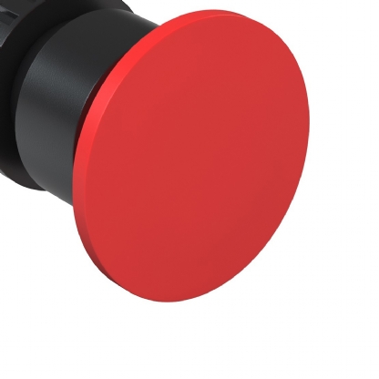 Frontal Plástico Botão Cogumelo 40mm Não Iluminado Sem Flange Pulsador Vermelho 22mm BC1WH - WEG