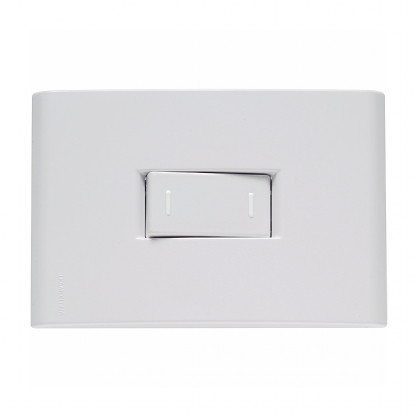 Conjunto 1 Interruptor Paralelo Vertical 10A 4X2 Liz Branco - Tramontina