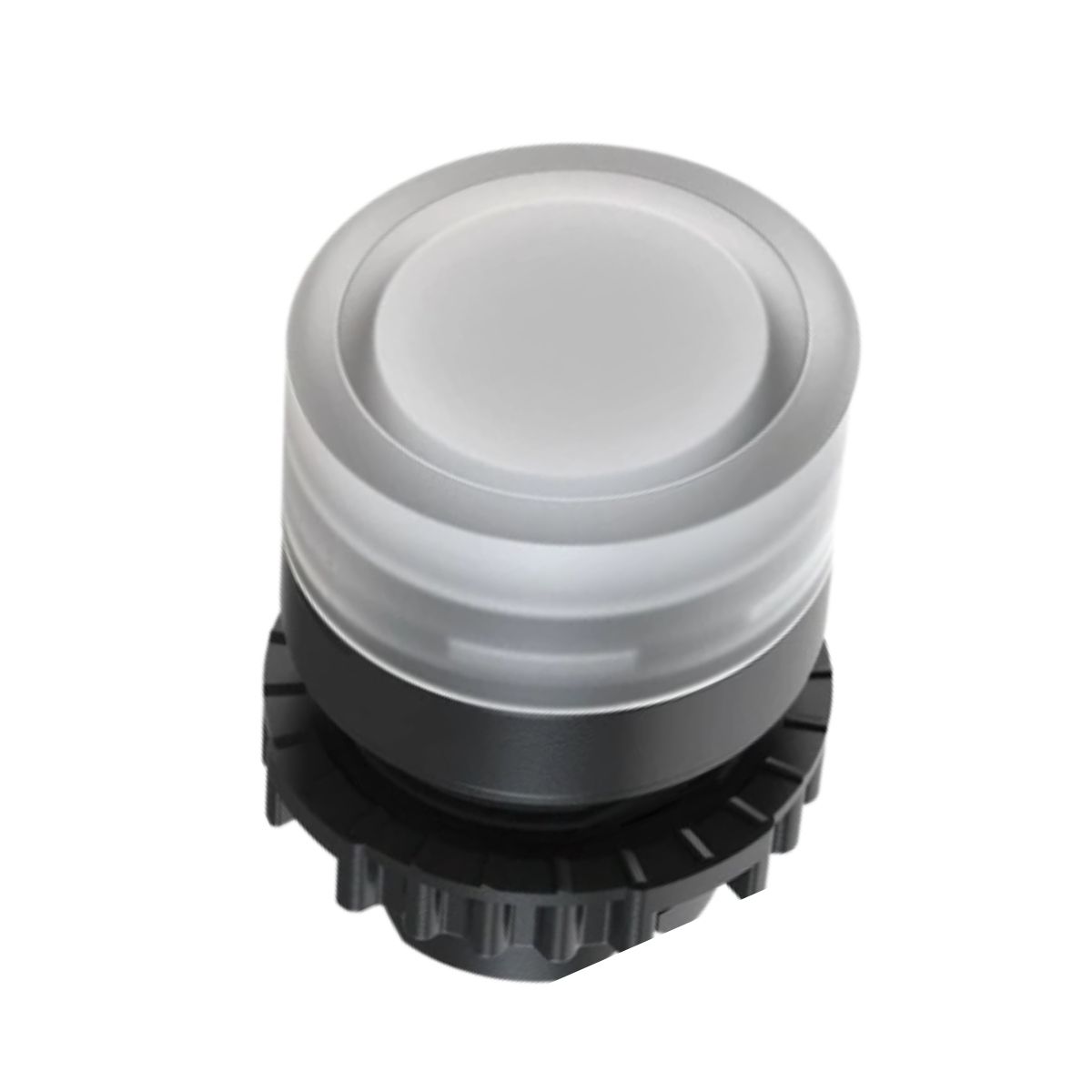 Botão Comando Pulsador Faceado Iluminado Redondo 22Mm Plástico Branco - Weg