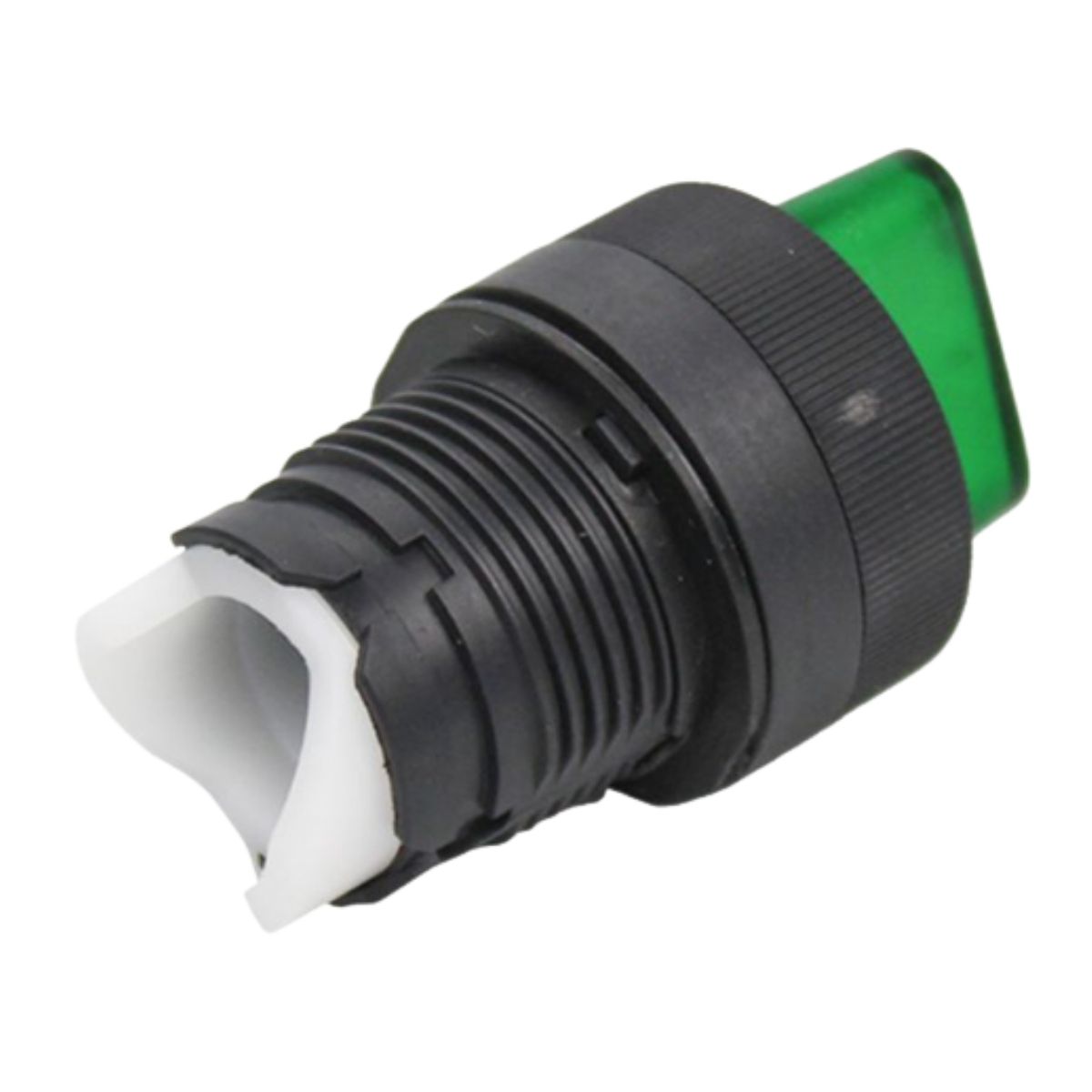 Frontal Comutador Knob Curto Iluminado 2 Posição Fixa 90G 22Mm Plástico Verde - Weg