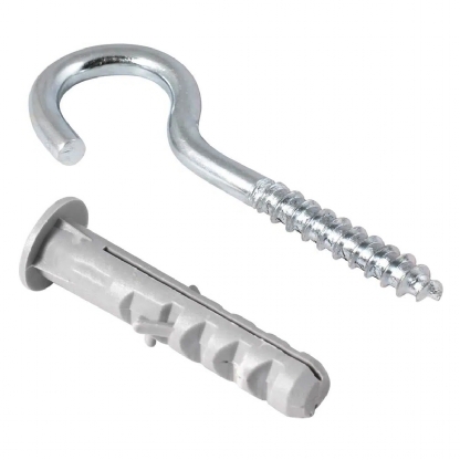 Cartela Gancho Com Bucha N.10 2 Unidades - Sfixa - Sfixa