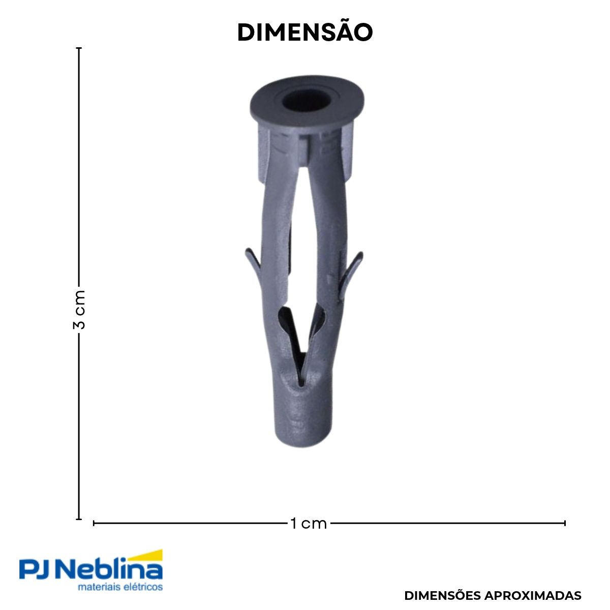 Cartela Bucha Plástica N.10 Parede Oca C/10Pcs - Sfixa