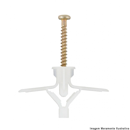 Cartela Bucha Plástica N.10 Gesso Com 2 Unidades - Sfixa - Sfixa