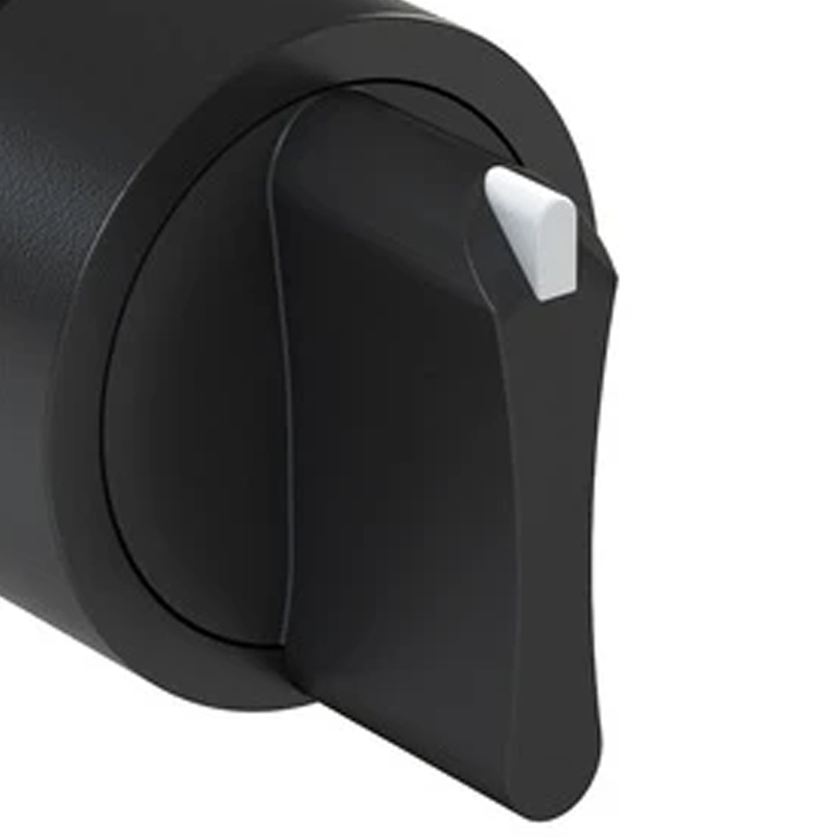 Comutador 45 Graus 3 Pos Fixa 2Na Furação 22Mm Preto Knob Curto Liga/Desliga IP66 Weg