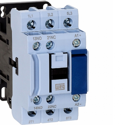 Contator Potência Tripolar 12A 220V 1Na+1Nf 50/60Hz CWB12-11-30D23 - WEG