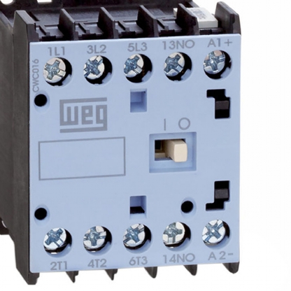 Contator Mini Potência Tripolar 16A 190-220V 1Nf 50/60Hz CWC016-01-30V26 - WEG
