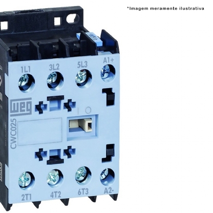 Contator Mini Potência Tripolar 25A 190-220V 50/60Hz CWC025-00-30V26 - WEG