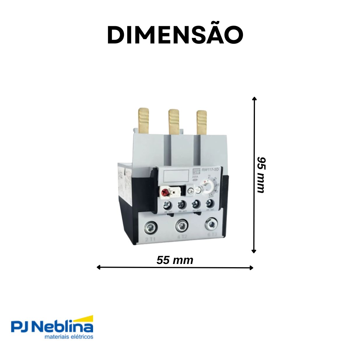 Relé Sobrecarga Térmico 63-80A Classe 10 - Weg