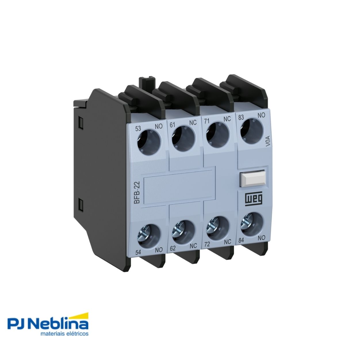 Bloco Contato Auxiliar P/Contator Frontal 1Na+3Nf - Weg
