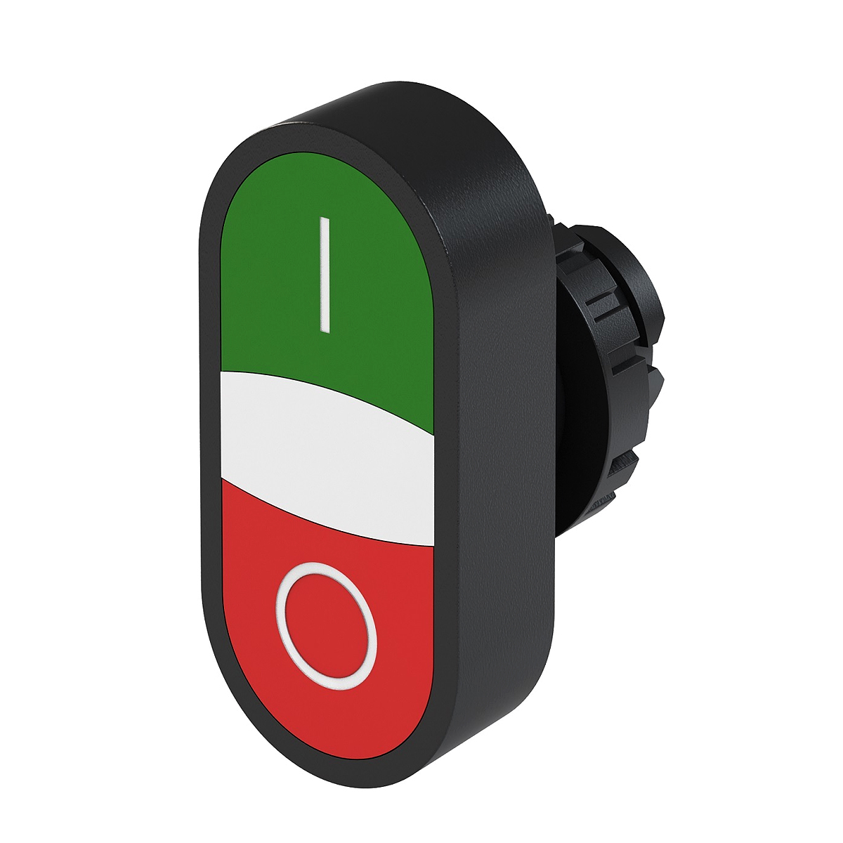 Botão Comando Pulsador Faceado Duplo 1Na+1Nf Não Ilum Ip40 22mm Verde/Vermelho BD-11000000-3VF - WEG