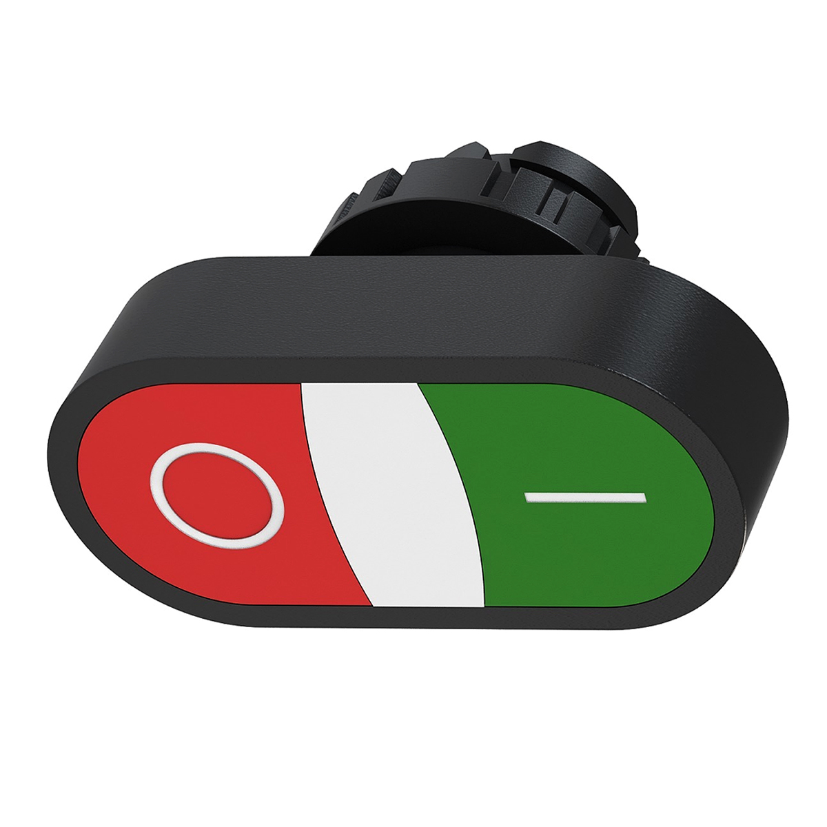 Botão Comando Pulsador Faceado Duplo 1Na+1Nf Não Ilum Ip40 22mm Verde/Vermelho BD-11000000-3VF - WEG