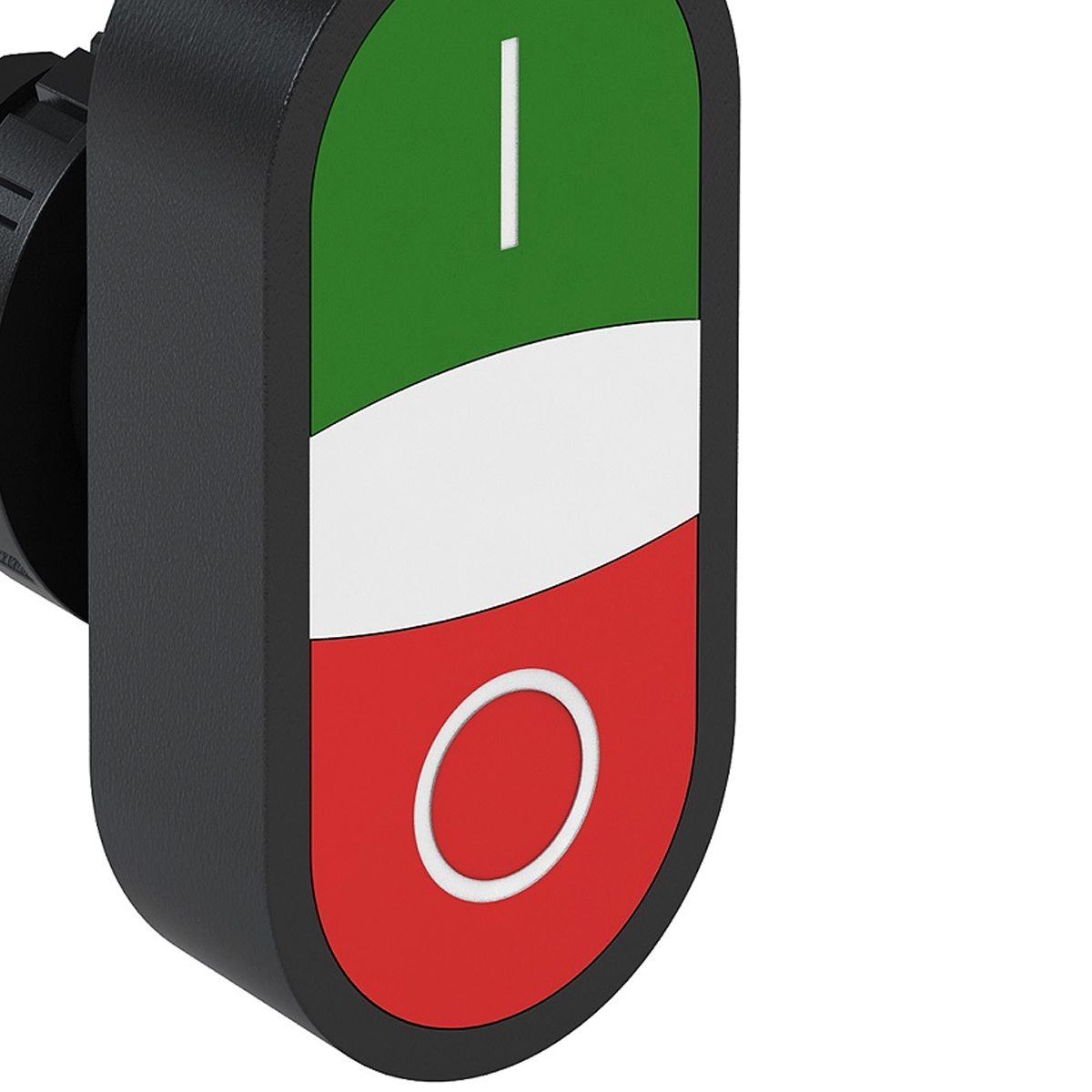 Botão Comando Pulsador Faceado Duplo 1Na+1Nf Não Ilum Ip40 22mm Verde/Vermelho BD-11000000-3VF - WEG