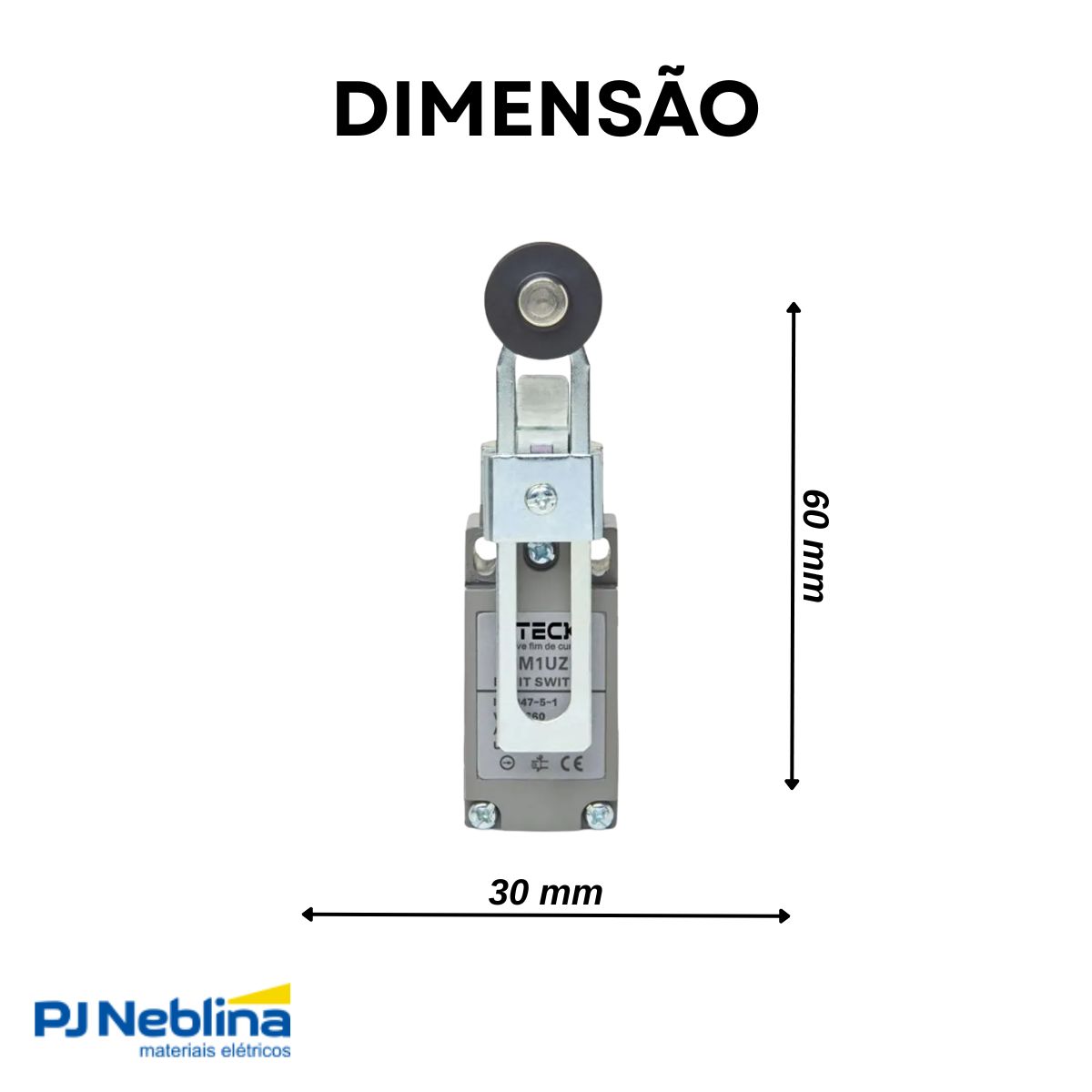 Chave Fim De Curso Metal 1 Ent Al Rold Comp Va - Steck