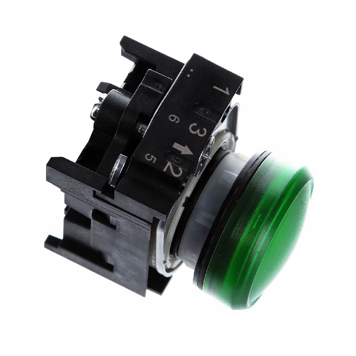 Botão Sinalizador Led Plástico 22mm 230Vac Verde Com Suporte 3SU11066AA401AA0 Siemens