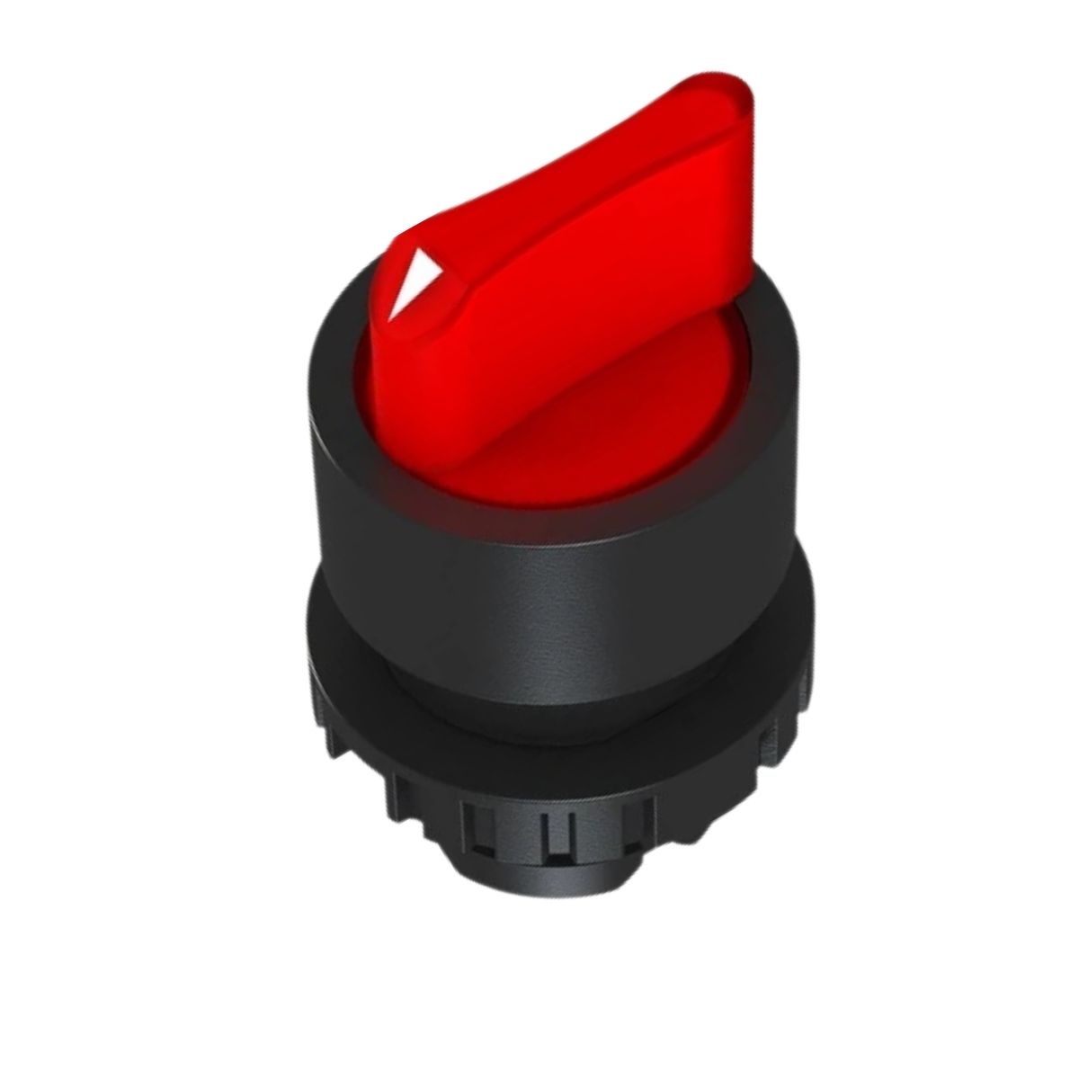 Frontal Comutador Knob Curto Iluminado 3 Posições Fixas 45G 22Mm Plástico Vermelho - Weg