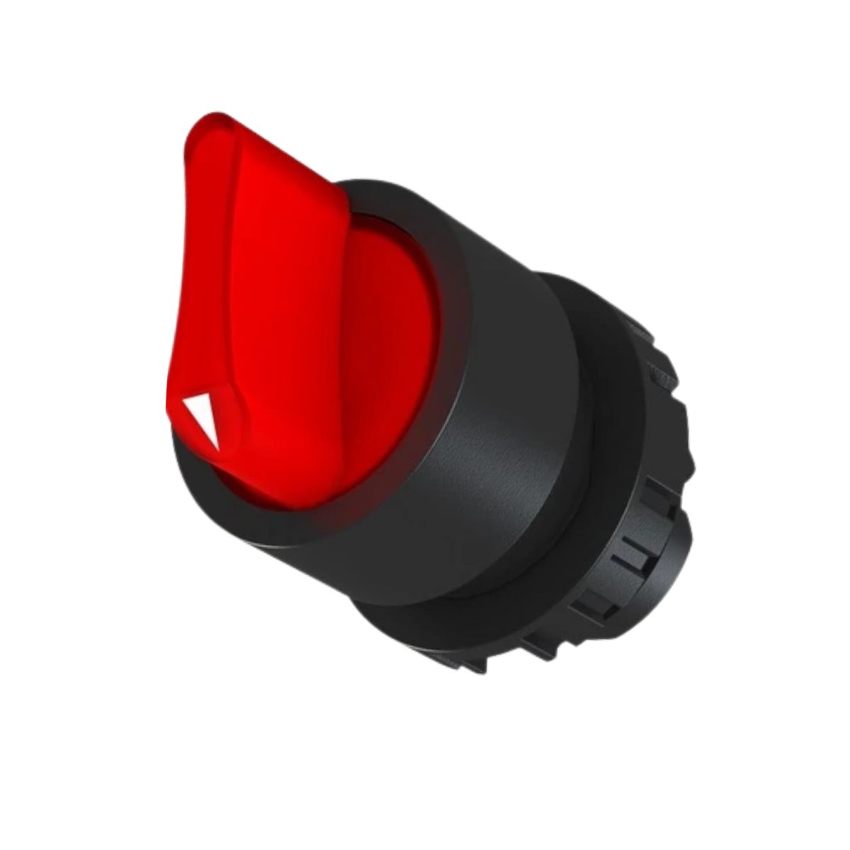 Frontal Comutador Knob Curto Iluminado 3 Posições Fixas 45G 22Mm Plástico Vermelho - Weg