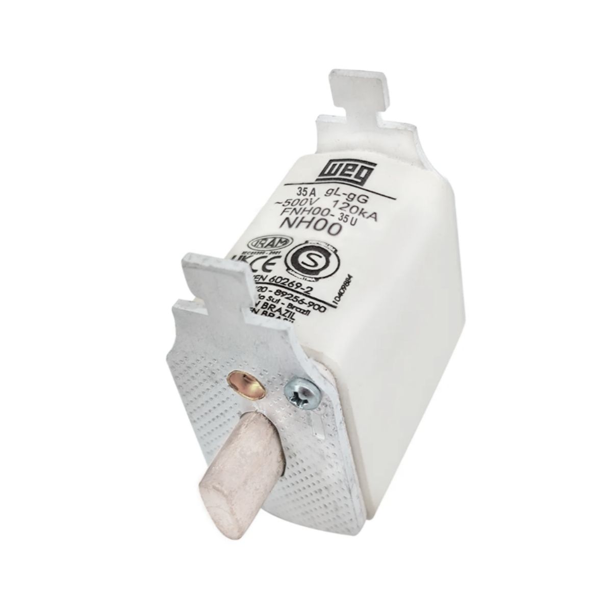 Fusível Nh Retardado Gg/Gl 35A 500V 120Ka T-00 - Weg