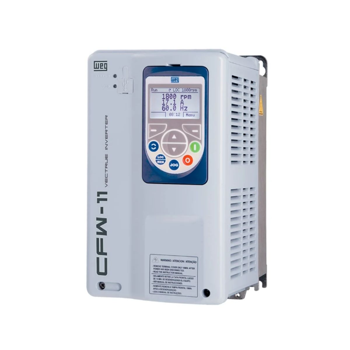 Inversor Frequência Trifásico 200-240V 50/60Hz 28A 7,5Kw - Weg - Código Fabricante: 10234053