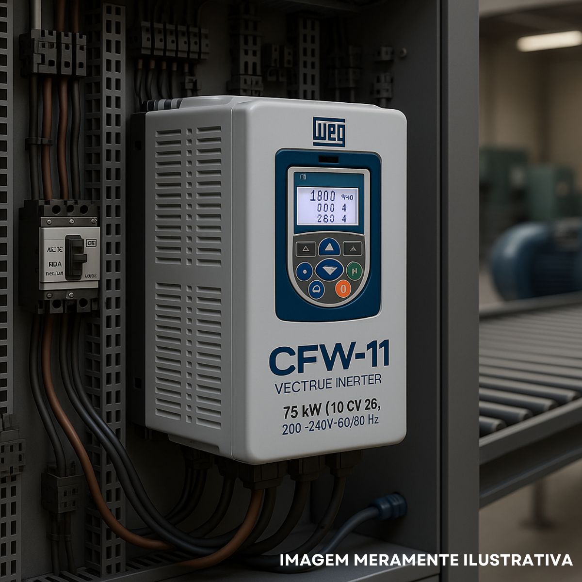 Inversor Frequência Trifásico 200-240V 50/60Hz 28A 7,5Kw - Weg - Código Fabricante: 10234053