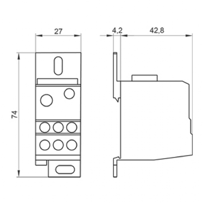 Bloco Distribuicao 690V 125A 1P 5ST2505 - Siemens