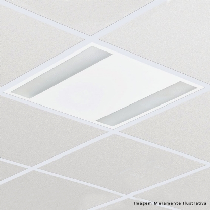 Luminária Smart Led Office 2 Embutir Quadrada 60x60Cm 37W 4000K 220V - Philips
