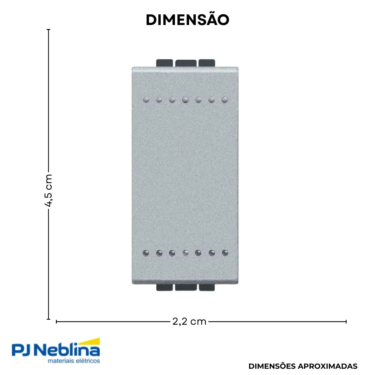 Modulo Interruptor Simples 1 Mod 16A 250V Tech Living Light - Bticino