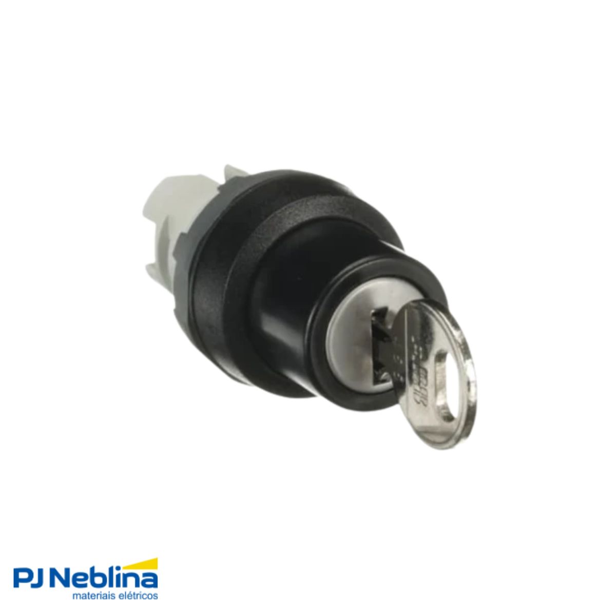 Comutador Yale 2Pos C/Retenção Aro Preto C/Chave Removida 2 Posições - Abb