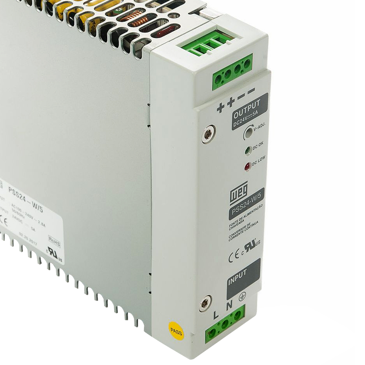 Fonte Alimentação Monfásico 5A E-100/240Vca S-24Vcc PSS24-W/5 - WEG