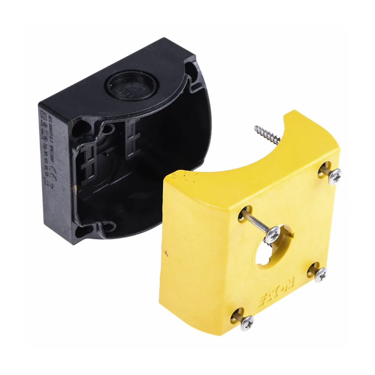 Caixa Para Botão 1 Furo Ip66 Plástico Amarelo 22,5Mm - Moeller