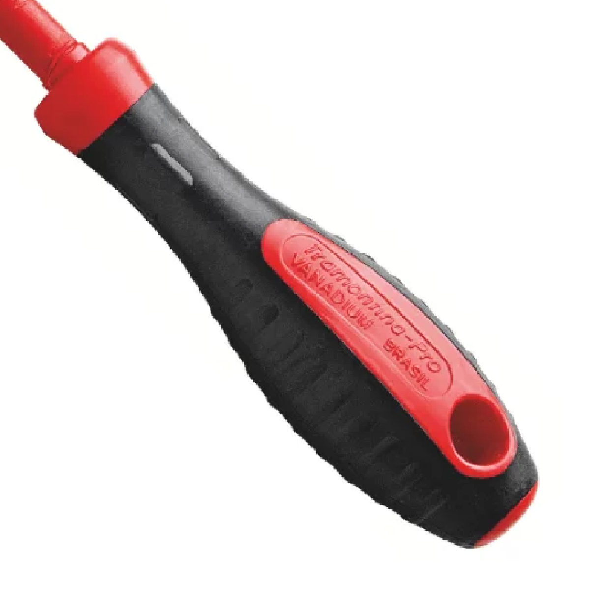 Chave Fenda Simples Isolada 1000V 3/16x4Pol 5x100Mm Cabo Dupla Injeção Preto/Vermelho - Tramontina