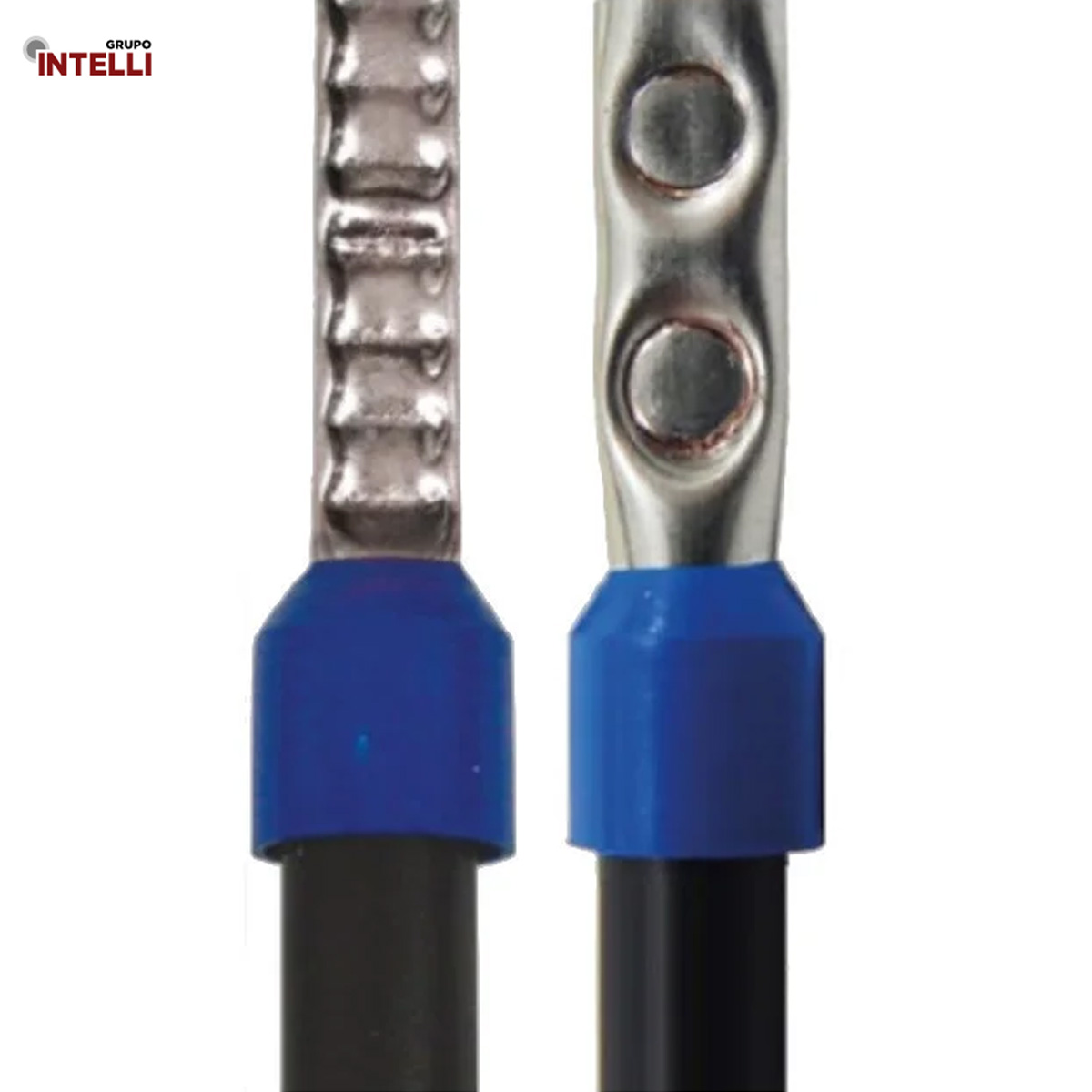 Terminal Tubular Ilhos 2,50Mm 14Awg Pre-Isolado Azul 1003 Intelli