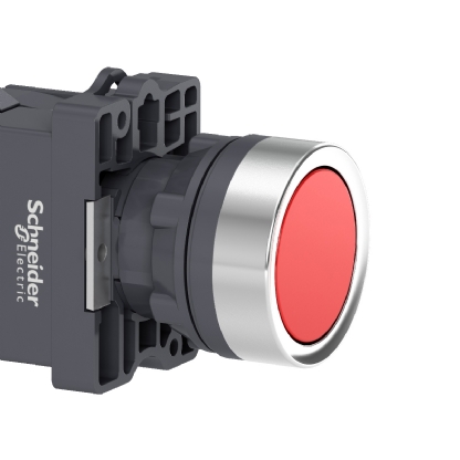 Botão Plástico Faceado Impulsão 1Na Iluminado Led 220Vca 22mm XA2EW34M1 - Schneider Electric