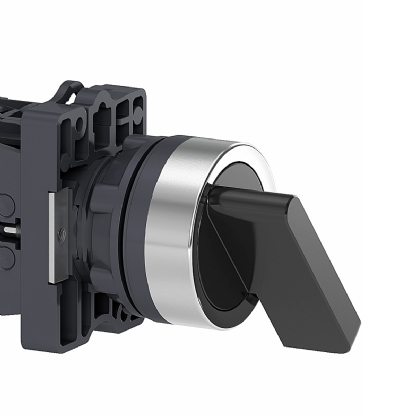 Comutador Manopla Longa Plástico 22mm 3 Posições Fixa 2Na XA2EJ33 - Schneider Electric